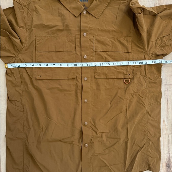 REI Co-op Savanna Trails Light Weight Long Sleeve Snap Button Hiking Shirt Brown - Picture 14 of 16